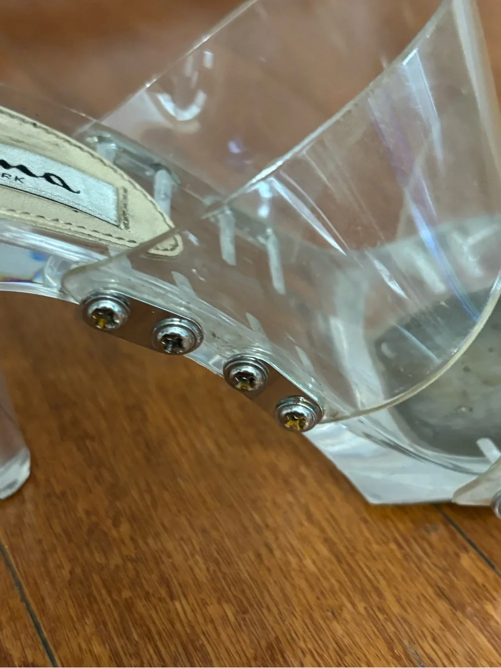 Nina Clear PVC Slide Mules - Transparent